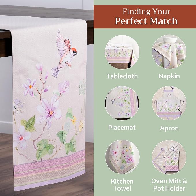 Maison d' Hermine Table Runner 100% Cotton 14.50" x 72" | Table Runners 72 - Image 5