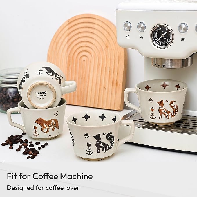11 oz Ceramic Coffee Mug, Stoneware Teacup - Image 6