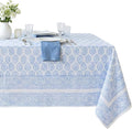 ATOSII Amalfi 100% Cotton Boho Square Fall Tablecloth, Handblock Print Table Cloth for Kitchen I Dining Table Linen Fall Décor I Parties Wedding Outdoor Christmas Thanksgiving I Fall 60 X 60 Inches