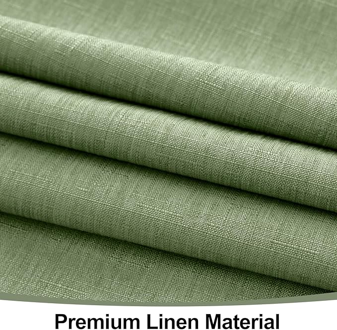Smiry Rectangle Table Cloth Linen Textured, Waterproof Spillproof Anti-Wrinkle Burlap Tablecloth, Washable Decorative Fabric Table Cover for Dining, Party, Banquet, 60 x 120 Inch, Sage Green