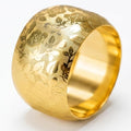 Gold Napkin Rings Set of 12 – Minimal Modern Design – Elegant Napkin Ring by HUVOTOSIUS