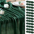 Cheesecloth Table Runner Emerald Green 10FT Boho GauzeRunner by Wokceer