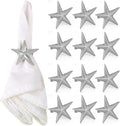 Star Napkin Rings, Durable Aluminum Napkin Holder by ALPHALivingHOME