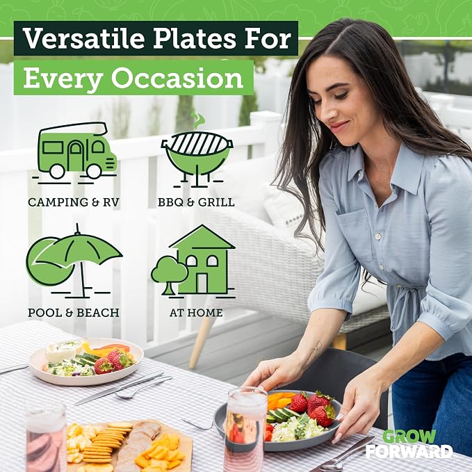 Grow Forward Premium Wheat Straw Plates - Image 2