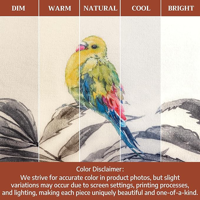 Maison d' Hermine Table Cloth Round Table 100% Cotton 69 Inches Fall Tablecloth Reusable Everyday Use for Thanksgiving Christmas Decorations Dining Farmhouse Party (Amazonia)