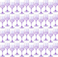 48Pack Plastic Wine Glasses, 7oz Vintage Goblets by LEYIQU