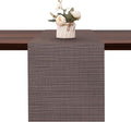 Table Runner 55 Inches Long, Vinyl Woven Heatproof Table Runners | Washable by Banchif