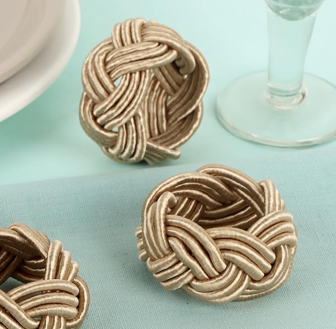 Napkin Rings Set of 12 for Dinner Parties, Weddings Receptions, Family - Image 4