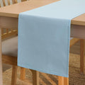 Encasa XO Table Runner, Cotton Canvas Dining Runner 13"x104" | Ice Blue by EncasaXO