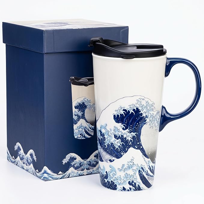 Topadorn 17oz Ceramic Travel Mug by Topadorn
