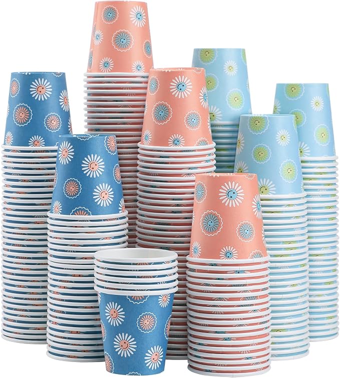 SIUQ 1200 Pack 3 oz Paper Cups, Small Disposable Bathroom Cups 3 Ounce | Ideal by SIUQ