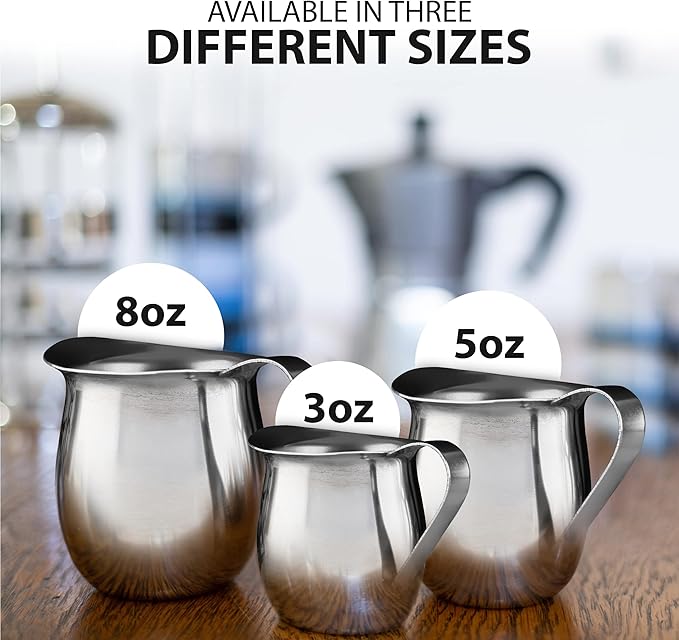 Stainless Steel Bell Creamer Espresso Shot Frothing Pitcher Cup Latte Art - Image 3