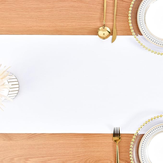Farmhouse White Table Runner Dining Table Runners 60 Inches Long Coffee Table - Image 8