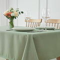 maxmill Tablecloth Weaved Texture Stain Resistant Waterproof, Wrinkle Resistant Washable Table Cloth, Fabric Table Cover for Dining Room, Indoor Outdoor Use, Rectangle 60 x 120 Inch, Sage Green