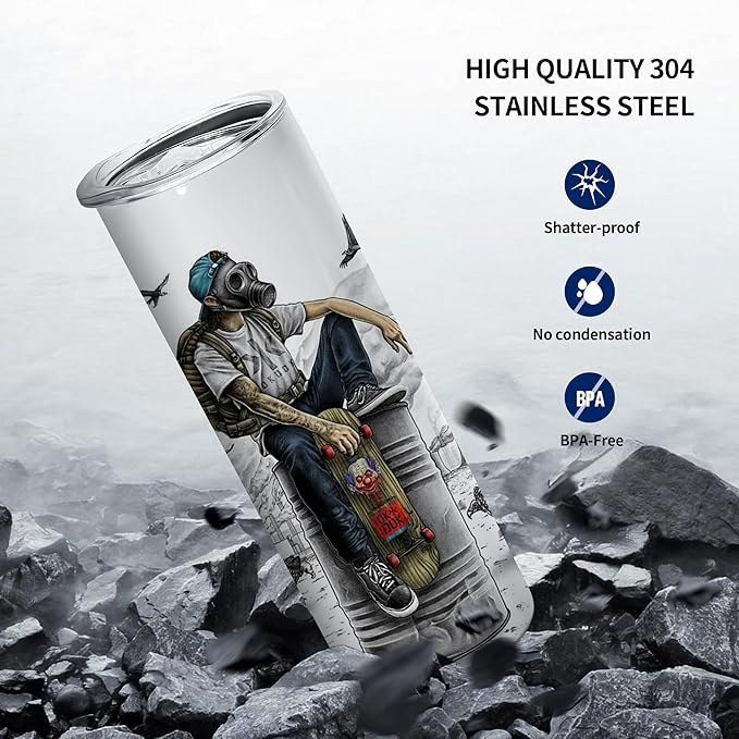 50 Pack Sublimation Tumblers Blank 20 oz Straight Skinny Tumbler with Metal Straws Rubber Bottom Individually Boxed Sublimation Cups Wholesale Blank White for Heat Transfer