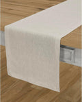 Solino Home 100% Pure Linen Table Runner Natural Long, Athena 14 x 144 in | by SolinoHome