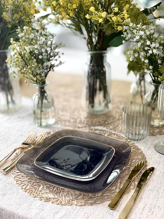 " OCCASIONS " 150 Piece set-Wedding Plastic Plates & cutlery -Disposable - Image 7