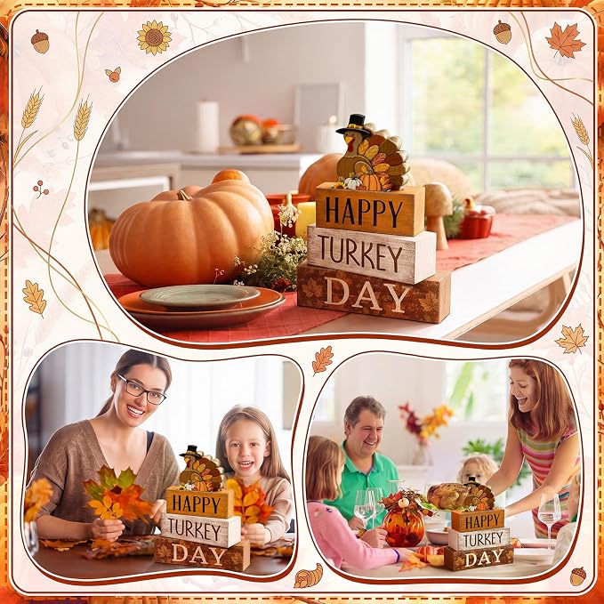Moucuny 4 Pcs Fall Table Decorations - Image 4
