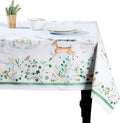 Maison d' Hermine Table Cloth Rectangle Table 100% Cotton 54 x 72 Inches Fall Tablecloth Reusable Everyday Use for Thanksgiving Christmas Decorations Dining Farmhouse Party (Snowy World)