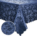 Smiry Square Table Cloth, Waterproof Heavy Duty Vinyl Tablecloths, Wipeable Washable Table Cover for Kitchen and Dining Room (Navy Blue, 70" X 70")