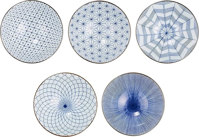 Saikai Pottery 19541 Arita Ware Kiyohide Kiln Rice Bowl, 5 Patterns, Old Dyed - Image 7
