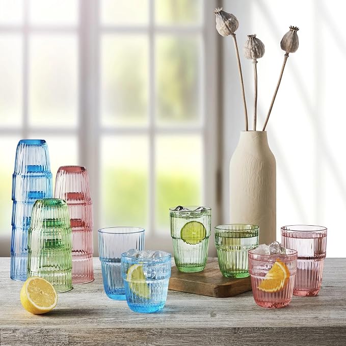 Bormioli Rocco Barshine 10.38 oz. Rocks Stackable Tempered Drinking Glasses - Image 7