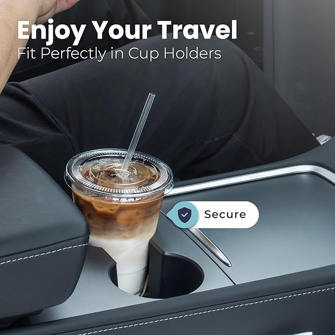 Fit Meal Prep 100 Pack 32 oz Plastic Iced Coffee Cups - Image 6