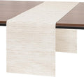 Myir JUN White Table Runner Home Decor Dining Table Runners | Vinyl Table by MyirJUN