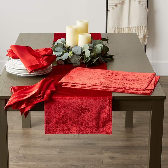 DII Velvet Collection Tabletop, Table Runner - Image 4
