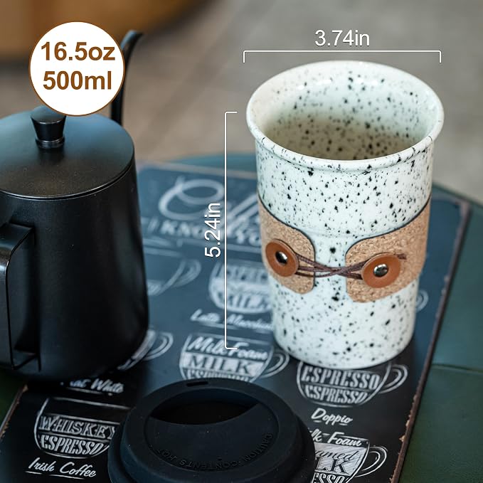 Ceramic Coffee Travel Mug Coffee Tumbler To Go Coffee Mug - Image 2
