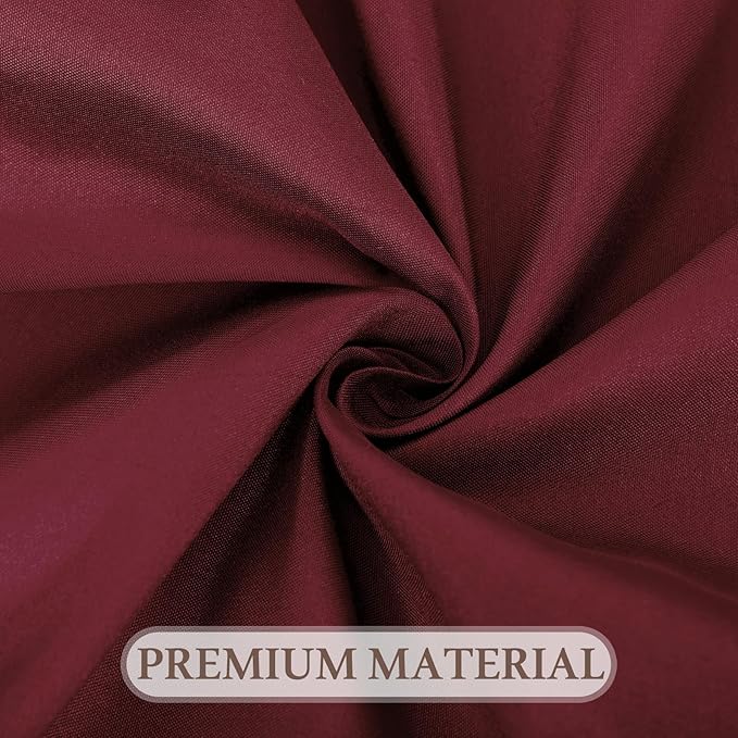 8 Pack Round Tablecloth 90 Inch Burgundy Tablecloth for Valentine’s Day Round Tables, Washable Polyester Table Cloth Stain and Wrinkle Resistant Decorative Table Cover for Wedding Party Dining Banquet