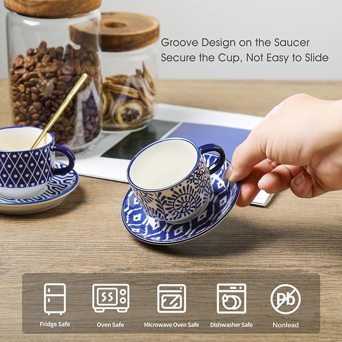 Selamica Ceramic Cappuccino Cups - Image 3