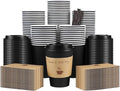 Clawsoff 100 Pack 12 oz Disposable Paper Coffee Cups by BuyNow