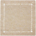 Grelucgo Handmade Hemstitch Beige Napkins by Grelucgo