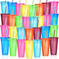 Honeydak 30 Pack Tumbler with Straw and Lid Bulk Cups by Honeydak