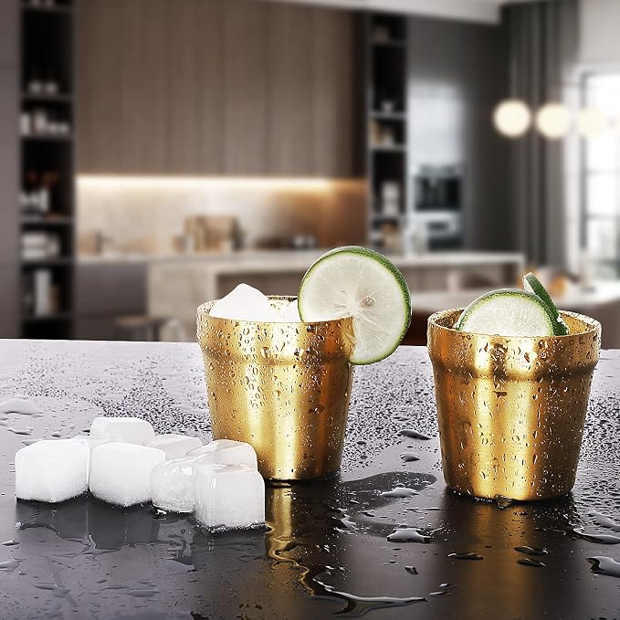 Youda 4-Pack 6oz Double Wall Insulated Stainless Steel Cups - Image 5