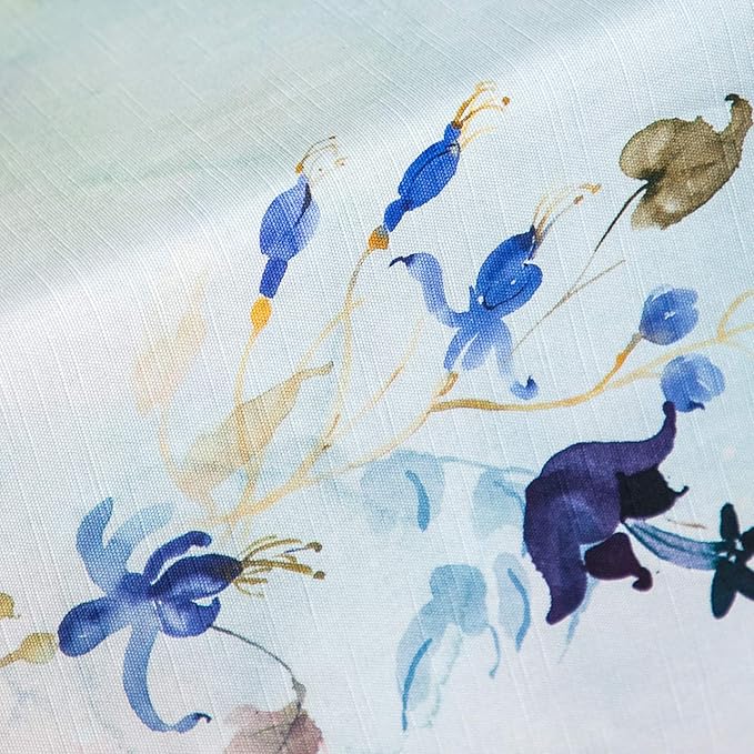 Maison d' Hermine Table Cloth Rectangle Table 100% Cotton 60 x 90 Inches Tablecloth Reusable Decorative for Dining Room Farmhouse Home Valentines Day Decorations Spring Summer - Lazy Summer Days