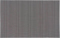 Black PVC Placemat Set of 1/6/10 Square Bamboo Tableware Pad Heat Wipe Clean by Unknown