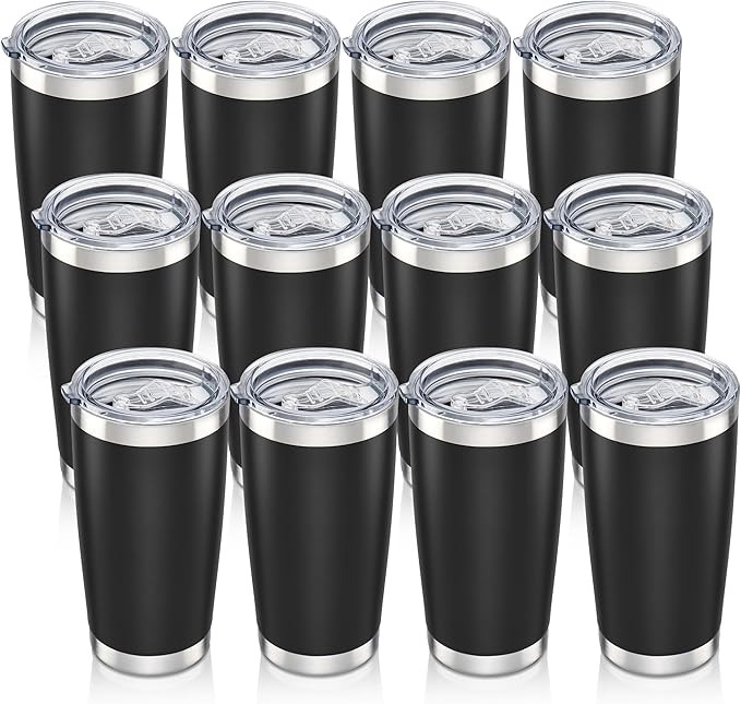 20 oz Tumbler with Lid Stainless Steel Insulated Tumblers Bulk Cups Mug | by Orebigo