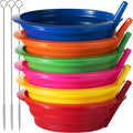 20 Oz Cereal Bowls with Built-In Straws BPA-Free Kids Bowls | Reusable Plastic by JoyServe