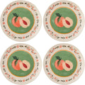 Karma, 8.75 inches Melamine Salad Plates Set of 4, Reusable Dishwasher Safe by KarmaGifts