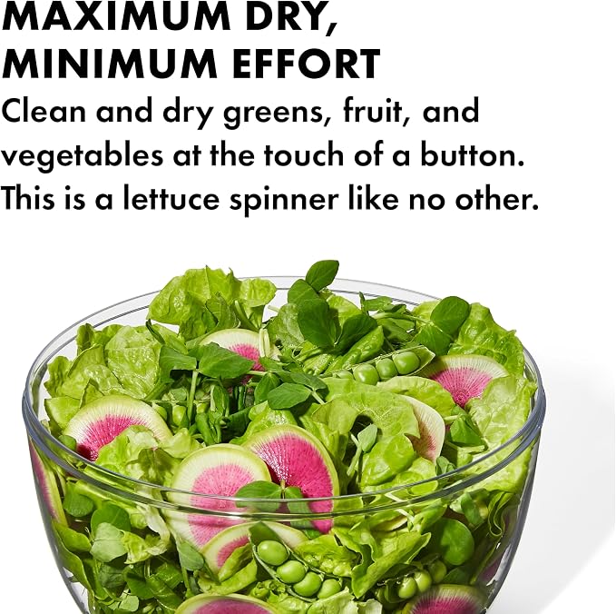 OXO Good Grips Salad Spinner | Lettuce Spinner | Fruit Washer | Fruit Washing - Image 5