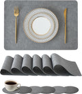 Leetaltree Reversible Faux Leather Placemats and Coasters Set of 12, 12x17 Inch by Leetaltree-ArtatEveryTable