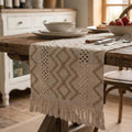 Macrame Geometric Table Runner by EphyrosaHome