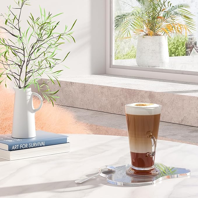Acrylic 2Pcs/Set Coaster for Desk, Bar Drink Coaster, Cloud Shape Coffee Cup - Image 3
