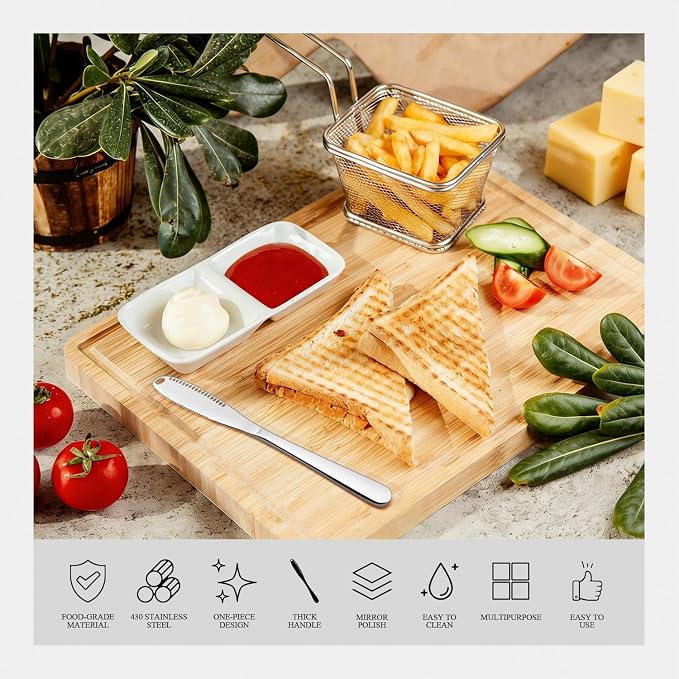 Butter Spreader Knife 4 Pcs Stainless Steel Butter Knife - Image 4