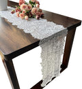 10 Pcs White Lace Table Runner 14 x 120 Inch Vintage Rustic Table Runner by Unknown