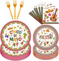 Rakuto Cinco De Mayo Party Decorations, Taco Theme Forks Birthday Decor by Rakuto