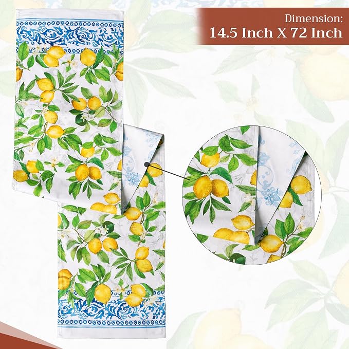 Maison d' Hermine Table Runner 100% Cotton 14.50" x 72" | Table Runners 72 - Image 4