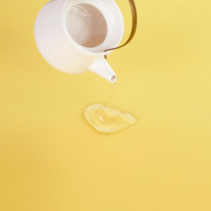 Yellow Table Runner, Waterproof Washable Runners 72 Inches Long | Reusable - Image 4